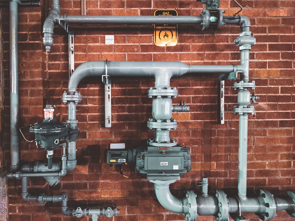 Tradesperson on a job site — Plumbing